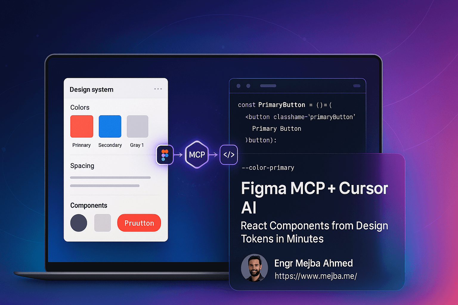Figma MCP + Cursor AI: Build React Components from Design Tokens in Minutes