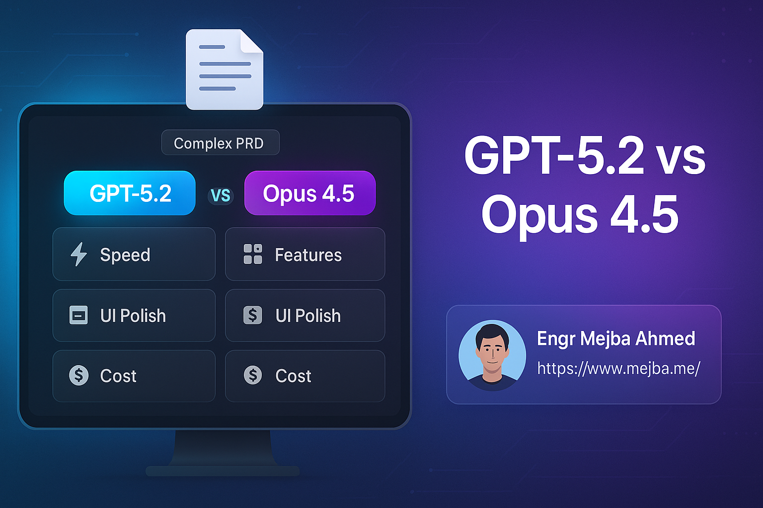 "GPT-5.2 vs Opus 4.5: I Gave Both Models the Same Impossible PRD—Here's What Actually Happened