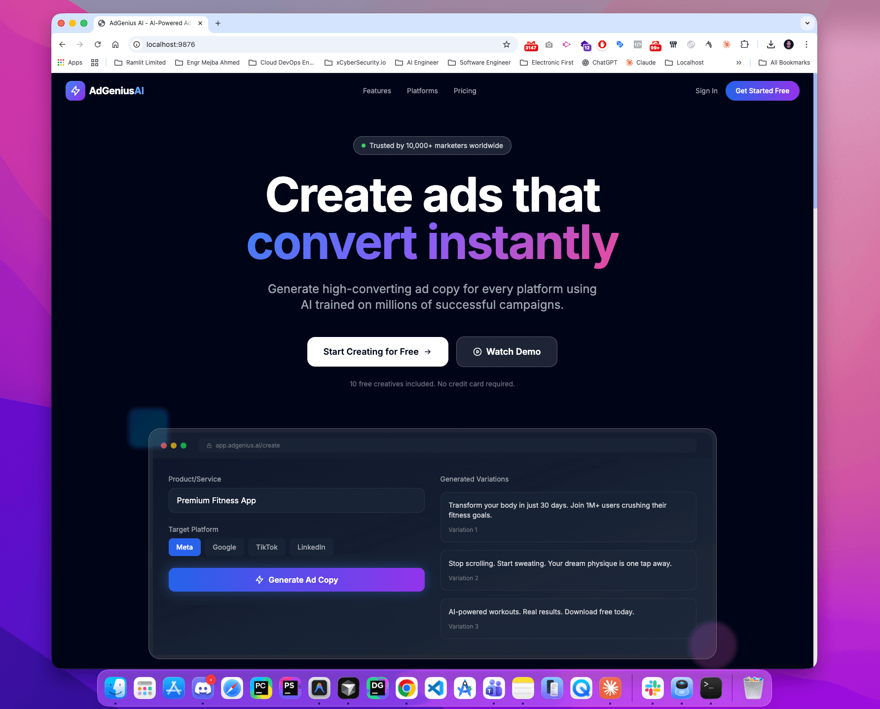 AdGenius AI - AI-Powered Ad Copy Generation Platform   - Screenshot 7