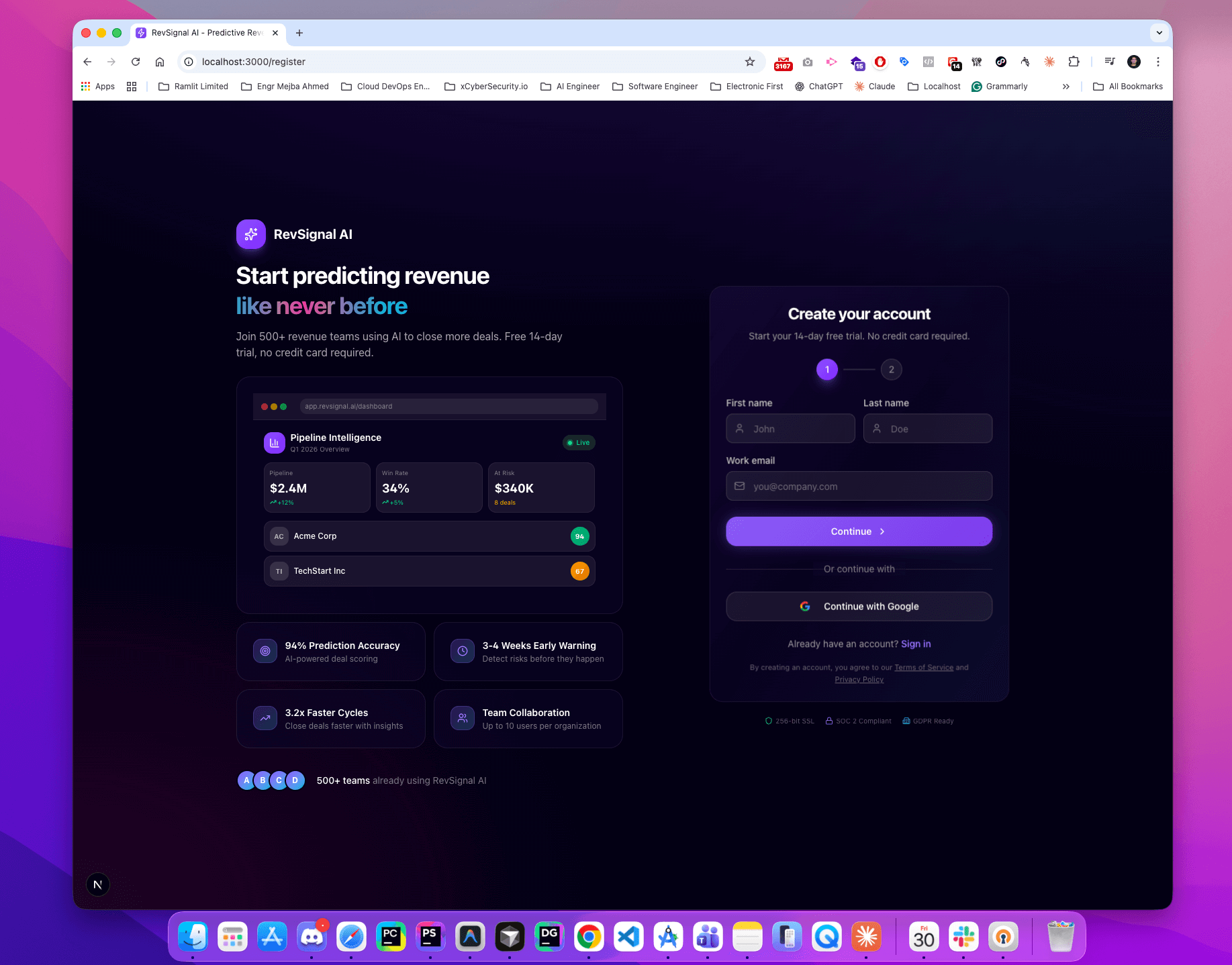  RevSignal AI — Predictive Revenue Intelligence Platform  - Screenshot 5