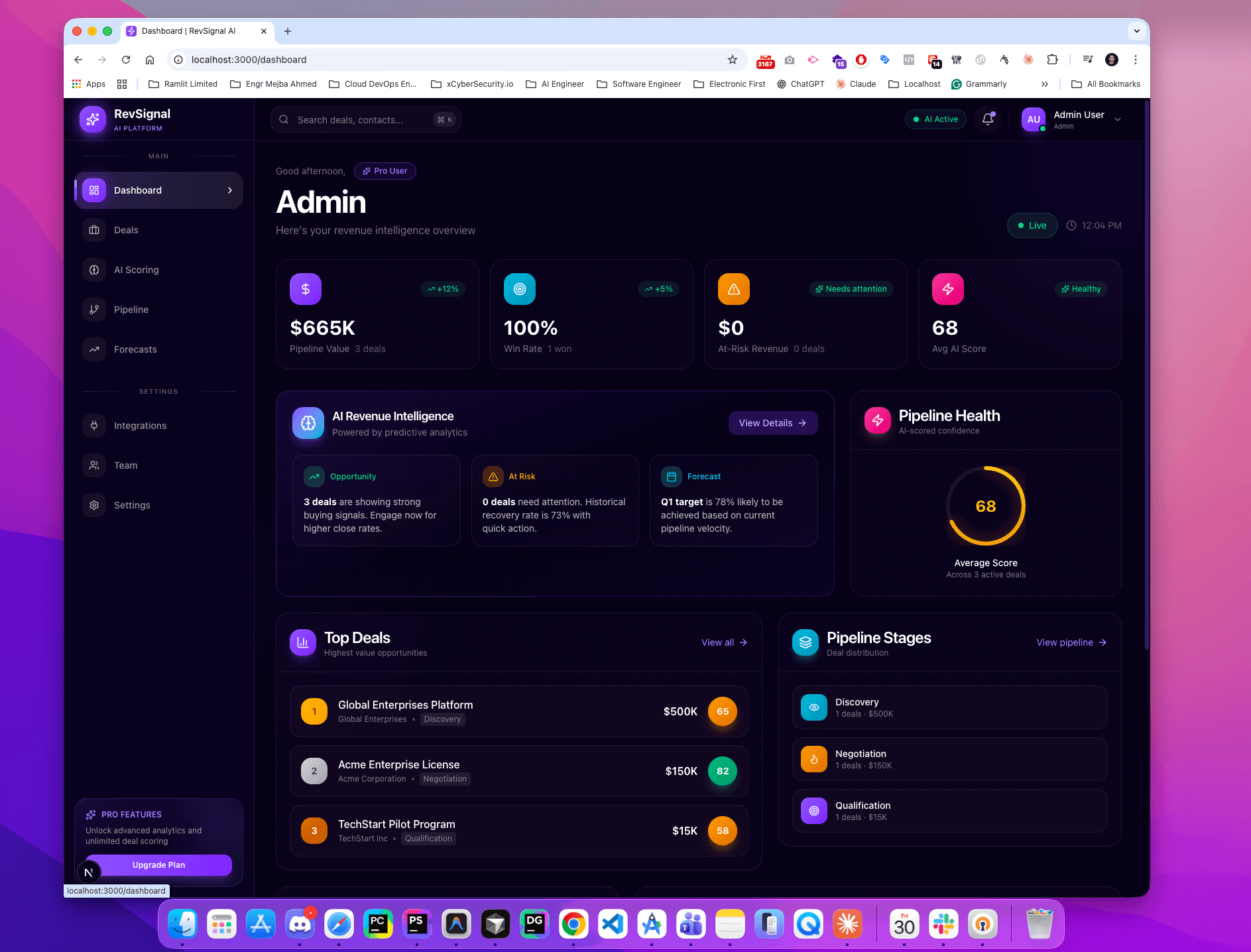  RevSignal AI — Predictive Revenue Intelligence Platform  - Screenshot 10
