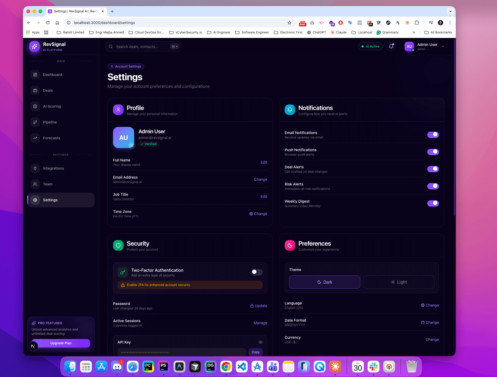  RevSignal AI — Predictive Revenue Intelligence Platform  - Screenshot 13