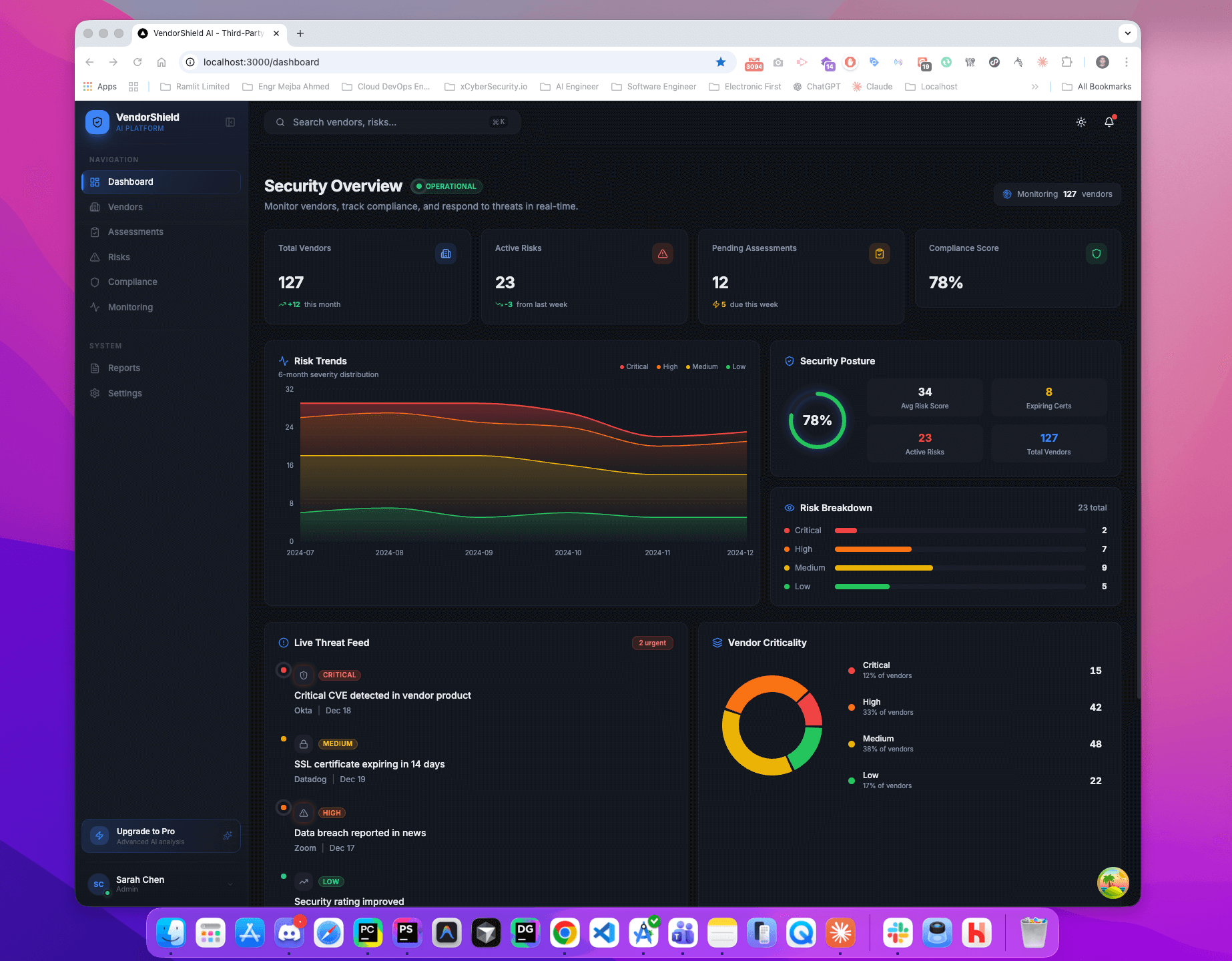 VendorShield AI — Third-Party Risk Management Platform